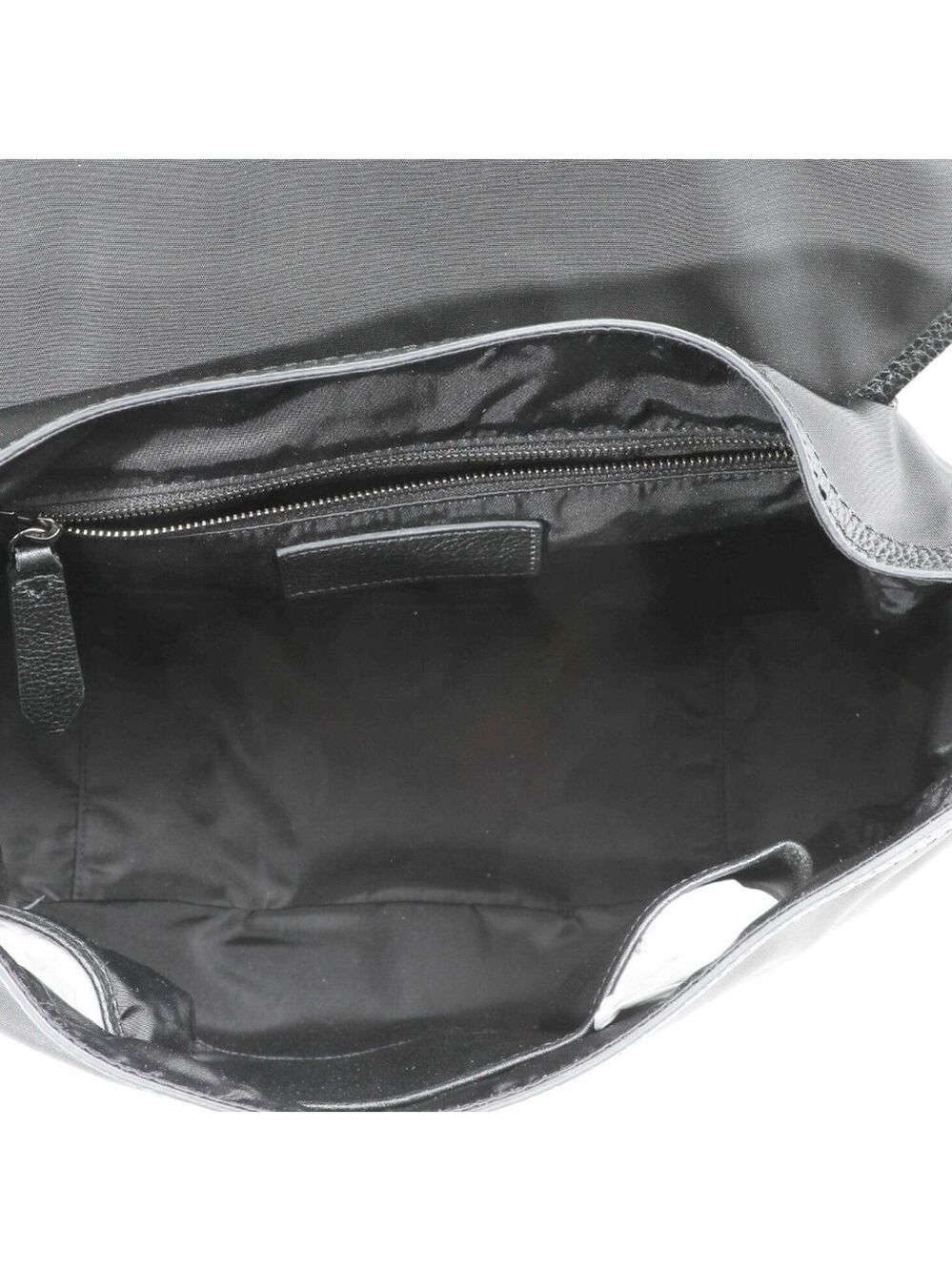 Burberry Messenger Bag Black Leather Trim 15”x14H”x5D” - Picture 10 of 13